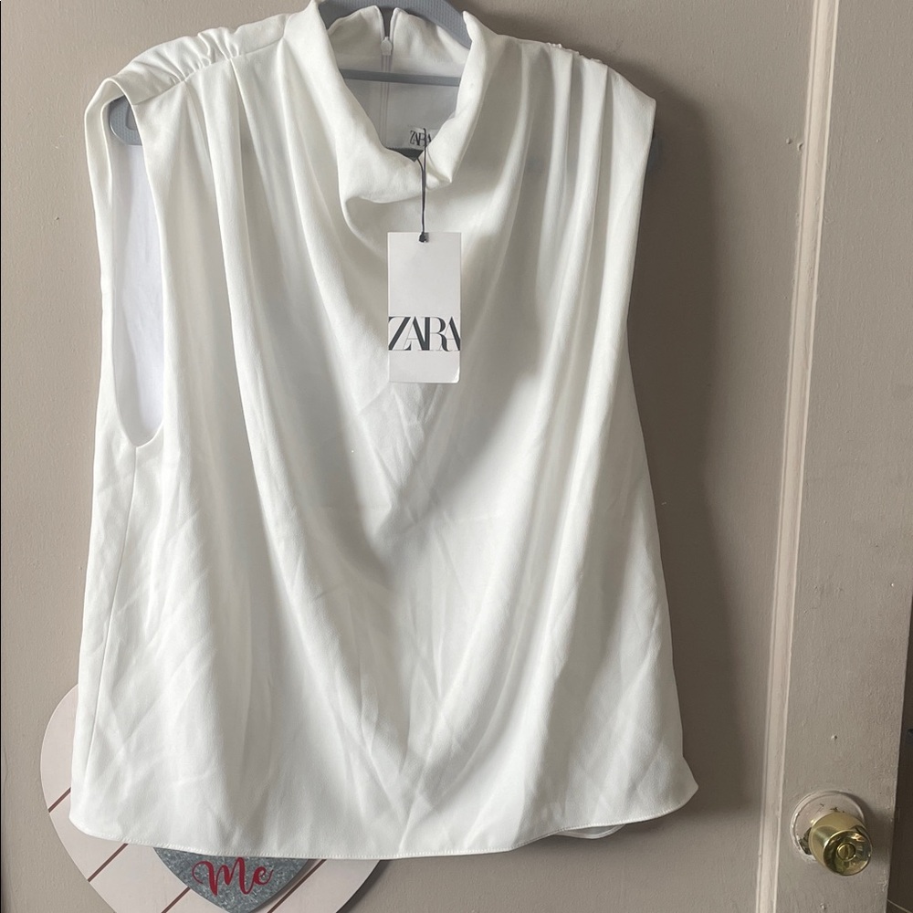 Zara Women's Elegant White Blouse